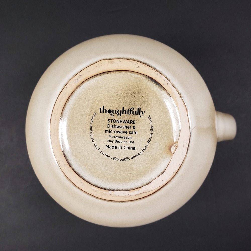 Thoughtfully Winnie the Pooh Piglet Memories Stoneware Coffee Mug Cream 3.5in - Picture 2 of 6